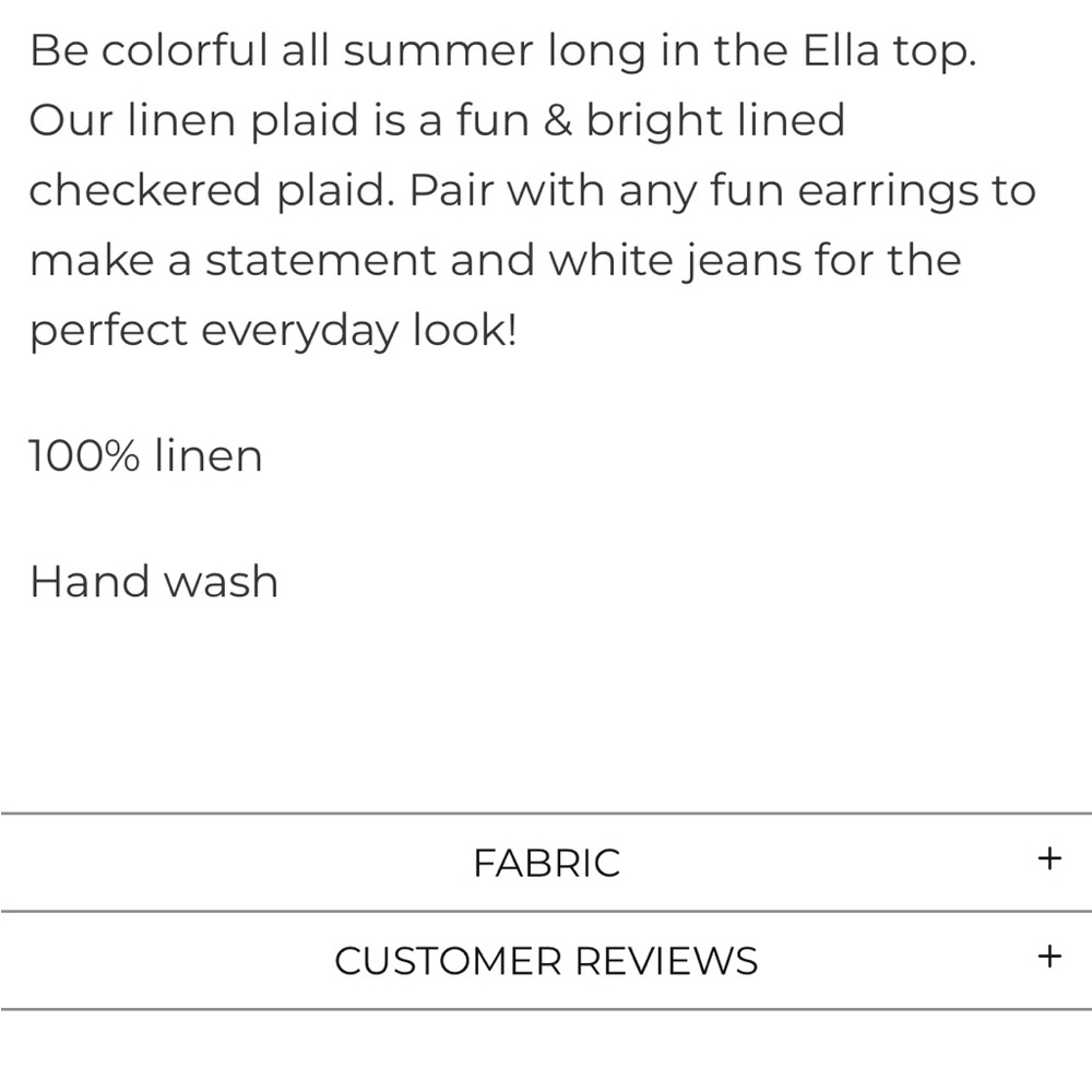NWT Eva Franco Anthropologie Multicolor Plaid Top 8 - Picture 5 of 12
